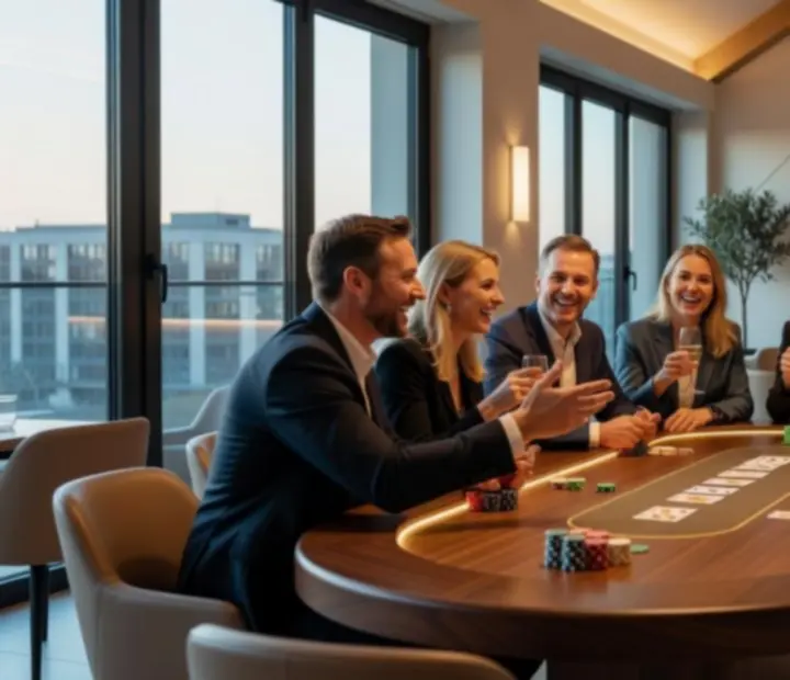 Zachycené momenty z elegantního pokerového večera