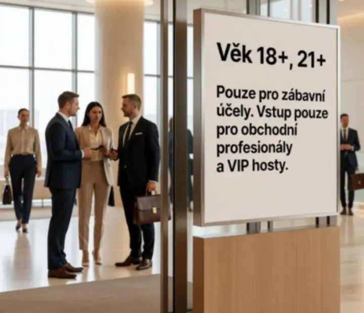 Označení a informační tabule s pravidly odpovědného hraní na místě konání akce